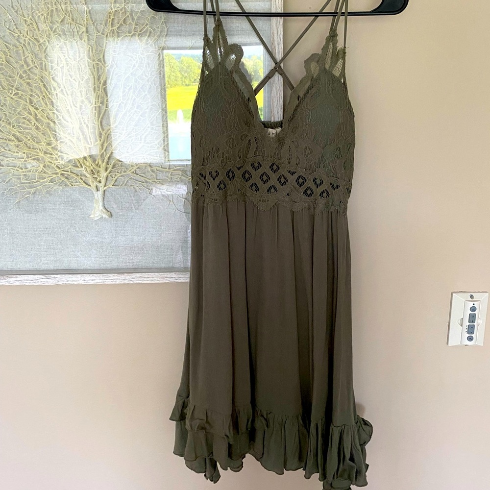 Lace top dress